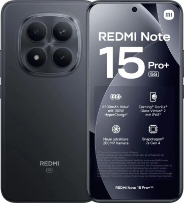 Смартфон Redmi Note 15 Pro Plus 5G 8/256Гб - чёрный