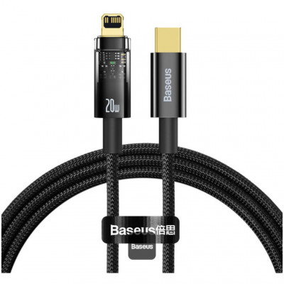 Кабель Baseus Type-C на Lightning 20W (CATS000001) - черный