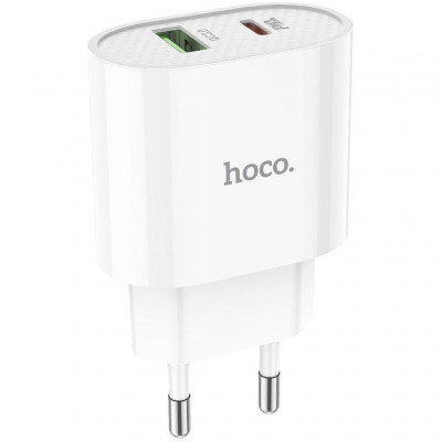 Сетевое зарядное устройство Hoco “C95A Lineal” PD20W+QC3.0 - белый