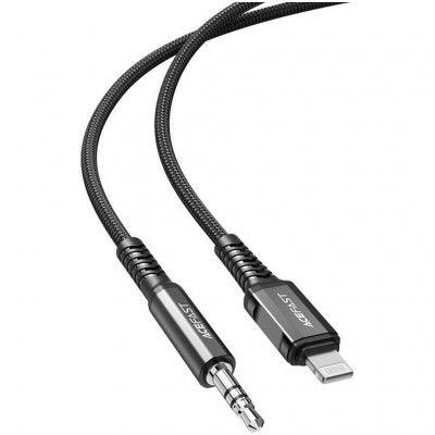 Кабель AUX Acefast C1-06 Lightning - Jack 3.5мм 1.2м - черный