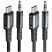 Кабель AUX Acefast C1-08 Type-C - Jack 3.5мм 1.2м - черный