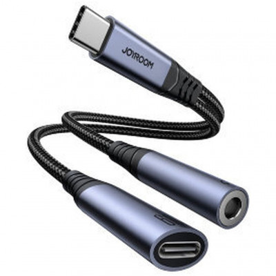 Аудиоконвертер Joyroom SY-C02 Type-C на 3.5mm - Type-C - черный