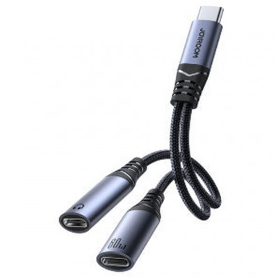 Аудиоконвертер Joyroom SY-C03 Type-C на Type-C-Type-C - черный
