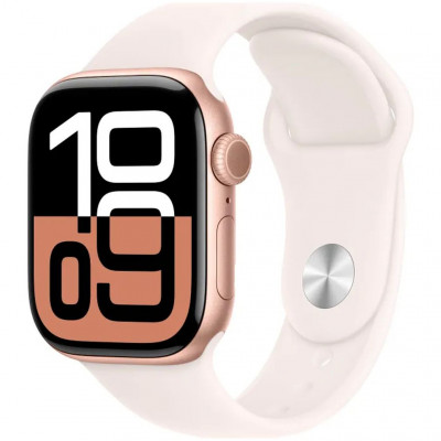 Умные часы Apple Watch Series 10 42mm GPS Rose Gold Aluminum Case Light Blush Sport Band