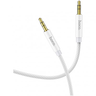Кабель Hoco UPA19 AUX Jack 3,5mm - Jack 3,5mm 2м - серебристый