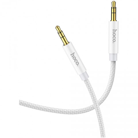 Кабель Hoco UPA19 AUX Jack 3,5mm - Jack 3,5mm 2м - серебристый