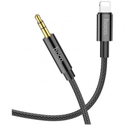 Кабель Hoco UPA19 AUX Lightning - Jack 3,5mm 1м - черный
