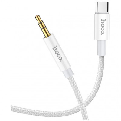 Кабель Hoco UPA19 AUX Type-C - Jack 3,5mm 1м - серебристый