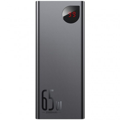 Внешний аккумулятор 65W Baseus Adaman Metal 20000mAh + Кабел - черный
