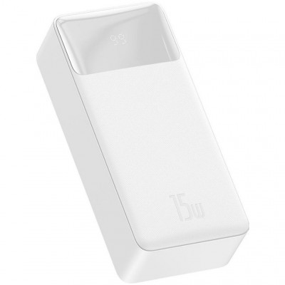Внешний аккумулятор 30000mAh 15W Baseus Digital DisPlay PPBD050202 - белый