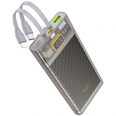Внешний аккумулятор 10000mAh PD20W QC3.0 22.5W Hoco J104 - серый