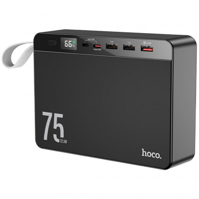Внешний аккумулятор 75000mAh 22.5W hoco J94 Overlord - черный