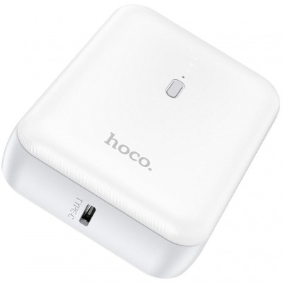 Внешний аккумулятор 5000mAh 18.5W hoco J96 Strider - белый
