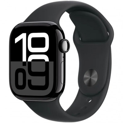 Смарт-часы Apple Watch Series 10 42mm GPS Jet Black Aluminum Case Black Sport Band S/M