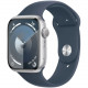 Смарт-часы Apple Watch S9 45мм M/L Silver Aluminum Case Storm Blue Sport Band M/L