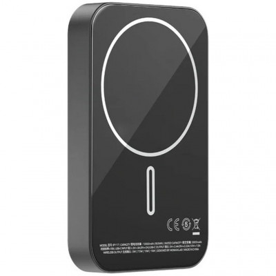 Внешний аккумулятор 10000mAh магнитный с Qi Momax Q.Mag X1 - черный