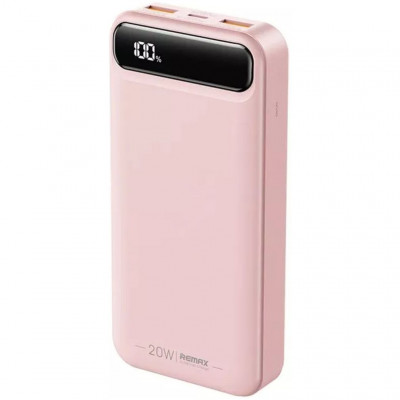 Внешний аккумулятор 20000mAh 22.5W Remax RPP-521 - розовый
