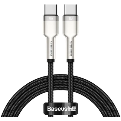 Кабель Baseus Type-C на Type-C 100W 1м CATJK-D02 - черный