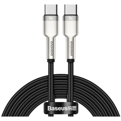 Кабель Baseus Type-C на Type-C 100W 2м CATJK-D02 - черный