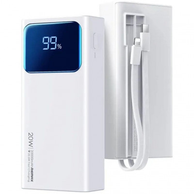 Внешний аккумулятор 30000mAh 20W+22.5W PD+QC Remax RPP-571 - белый