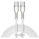 Кабель Baseus Type-C на Type-C 100W 2м CATJK-D02 - белый