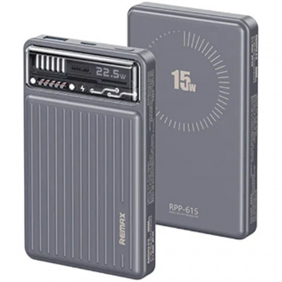 Внешний аккумулятор 10000mAh 20W+22.5W PD+QC Remax RPP-615 - серый