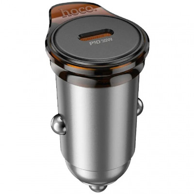 Автомобильное ЗУ PD 30W Hoco NZ16 Rigorous - серебристый