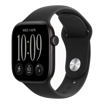 Умные часы Apple Watch Series 12 42mm GPS   Black Aluminum Case Black Sport Band S/M