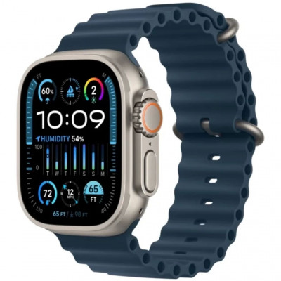 Умные часы Apple Watch Ultra 2 49mm GPS + Cellular Natural Titanium Case Blue Ocean Band