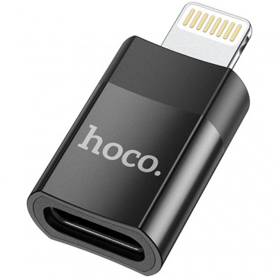 Переходник Hoco UA17 Lightning male to USB - черный