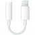Адаптер переходник AUX Apple Lightning на mini Jack 3.5mm - белый