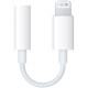 Адаптер переходник AUX Apple Lightning на mini Jack 3.5mm - белый