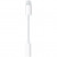Адаптер переходник AUX Apple Lightning на mini Jack 3.5mm - белый