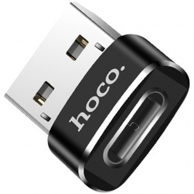 Переходник Hoco UA6 USB to Type-C - черный