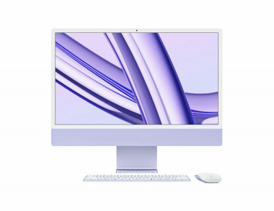 Apple iMac 24" with Retina 4.5K (M3 8C CPU, 10C GPU/16GB/1TB) (Purple) (Z19P000D9)