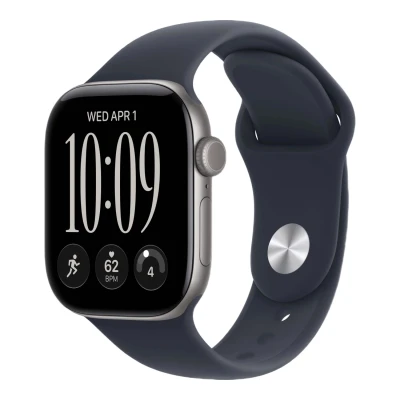 Умные часы Apple Watch Series 12 46mm GPS Space Gray Aluminum Case Navy Blue Sport Band M/L