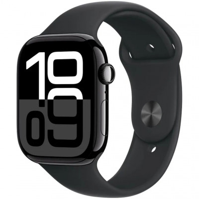 Смарт-часы Apple Watch Series 10 46mm GPS Jet Black Aluminum Case Black Sport Band M/L