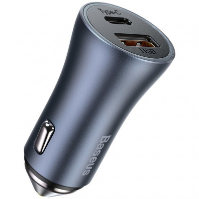Автомобильное зарядное устройство 40W Type-C/USB-C Baseus CGJP000013 - темно-серый