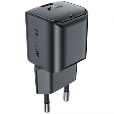 Сетевой адаптер PD20W Gan 1xType-C Acefast A73 mini - черный