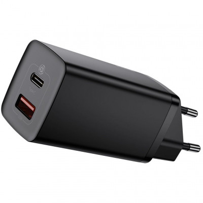 СЗУ Baseus GaN2 Lite Quick Charger C+U 65W Black (CCGAN2L-B01)