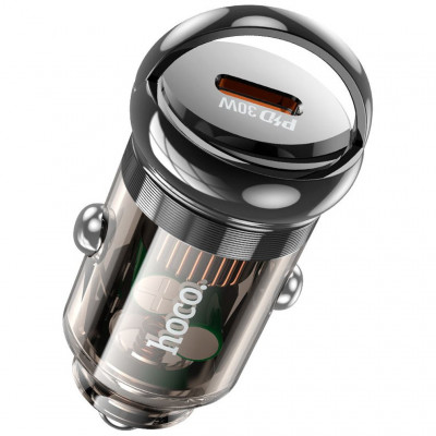 Автомобильное зарядное устройство PD30W 1xType-C hoco Z53 Sight - черный