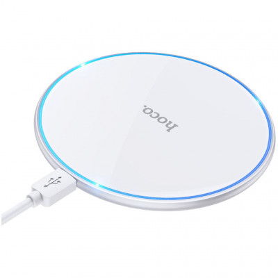 Беспроводное зарядное устройство 15W PD/QC hoco CW6 Pro Easy - белый