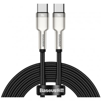 Кабель Baseus Type-C на Type-C 100W 2м CATJK-D02 - черный